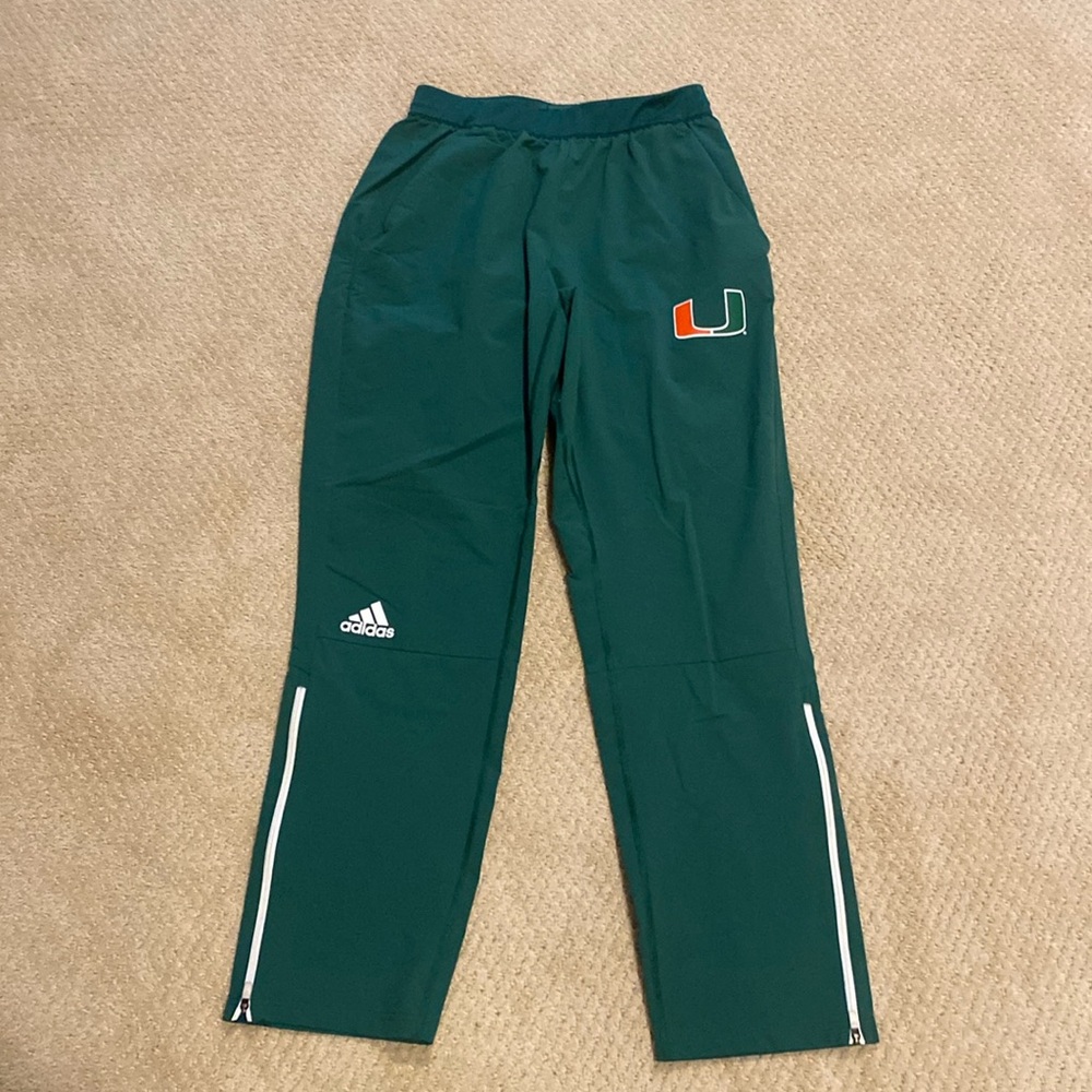 Miami Hurricanes football Adidas sweatpants size M